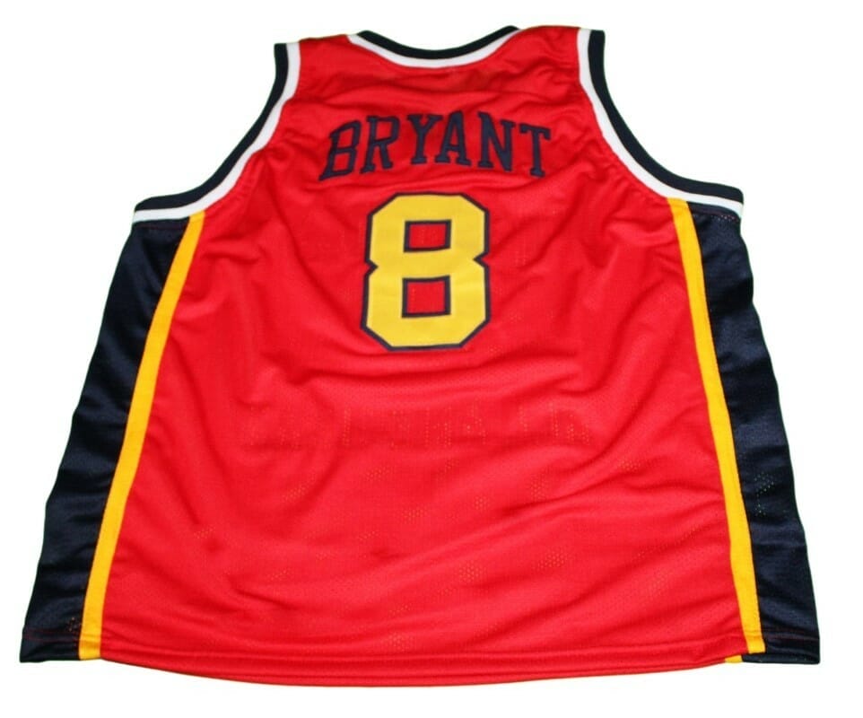 Kobe Bryant #8 McDonald's All American Basketball Jersey Red
