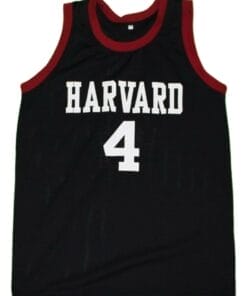Eremy Lin #4 Harvard Basketball Jersey Black