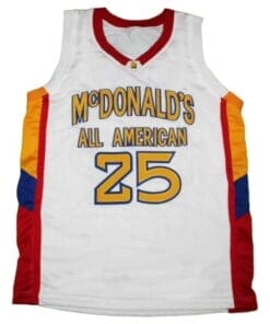 Derrick Rose #25 Basketball Jersey White