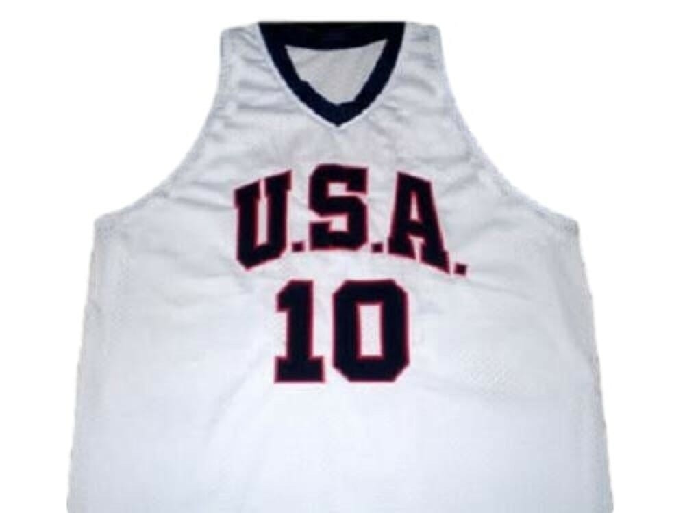 Kobe Bryant #10 Team USA Basketball Jersey White - Image 2