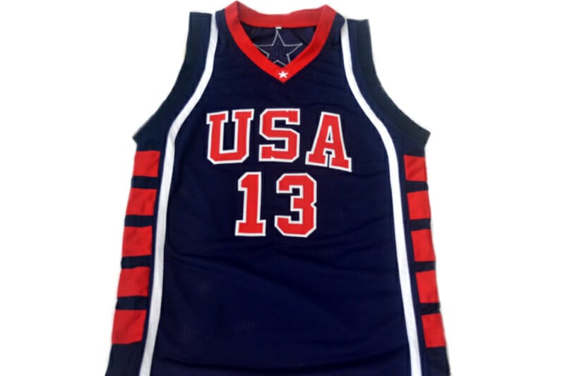 Tim Duncan #13 Team USA New Basketball Jersey Navy Blue