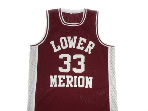 Kobe Bryant #33 Lower Merion High School Basketball Jersey Maroon - Image 2