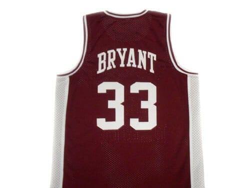 Kobe Bryant #33 Lower Merion High School Basketball Jersey Maroon