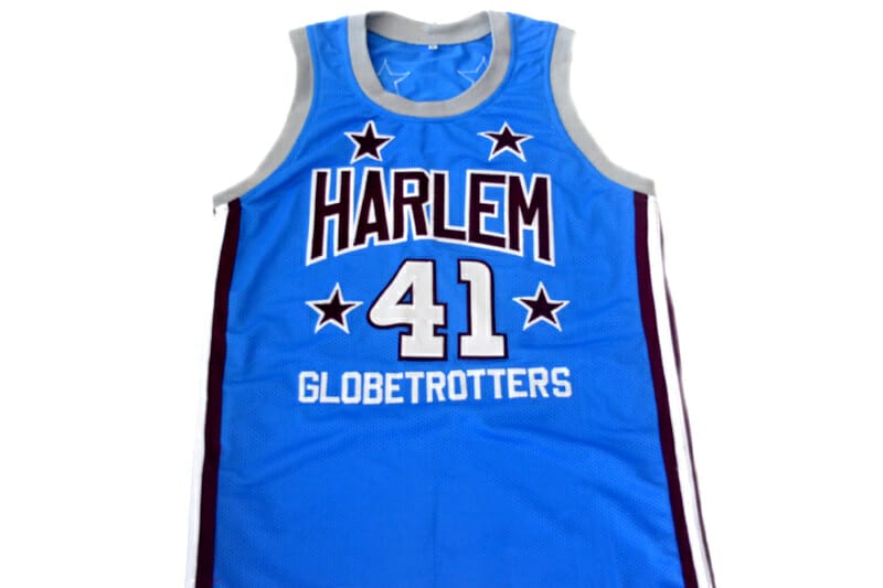 Sweet Lou #41 Harlem Globetrotters Basketball Jersey Light Blue