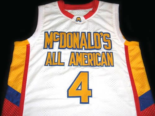 Jonny Flynn #4 McDonalds All American Basketball Jersey White