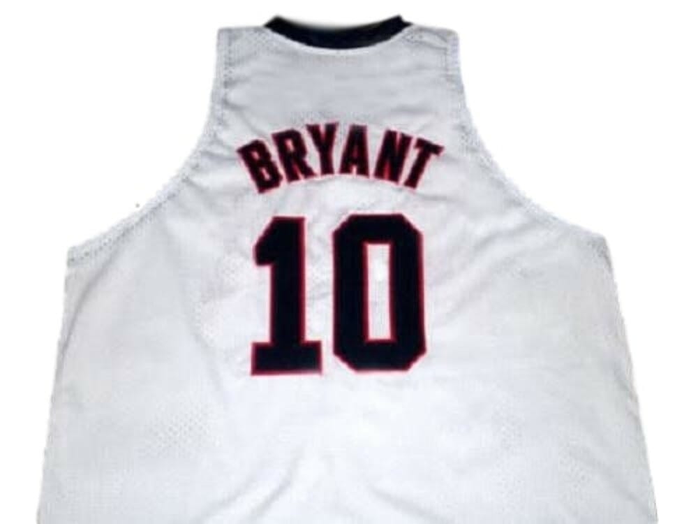 Kobe Bryant #10 Team USA Basketball Jersey White