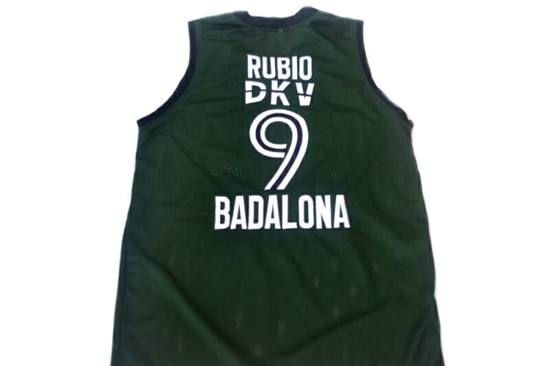 Ricky Rubio #9 Spain Espana Badalona Basketball Jersey Green