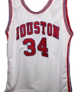 Alternative view of Akeem Olajuwon #34 Houston New Basketball Jersey White