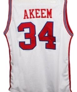 Akeem Olajuwon #34 Houston New Basketball Jersey White
