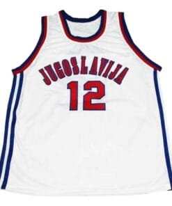 Vlade Divac #12 Jugoslavija Yugoslavia New Basketball Jersey White
