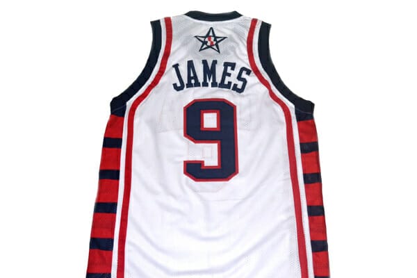 Lebron James #9 Team USA Basketball Jersey White
