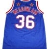 Meadowlark #36 Harlem Globetrotters Basketball Jersey Blue