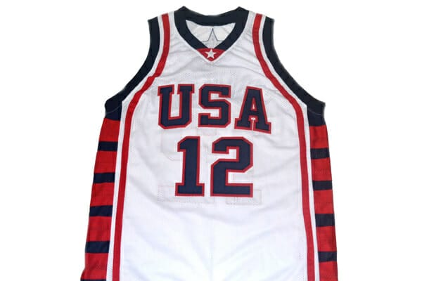 Amare Stoudemire #12 Team USA Basketball Jersey White - Image 2