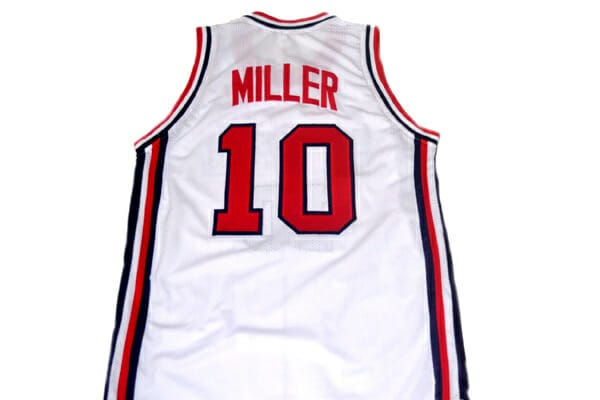 Reggie Miller #10 Team USA Basketball Jersey White