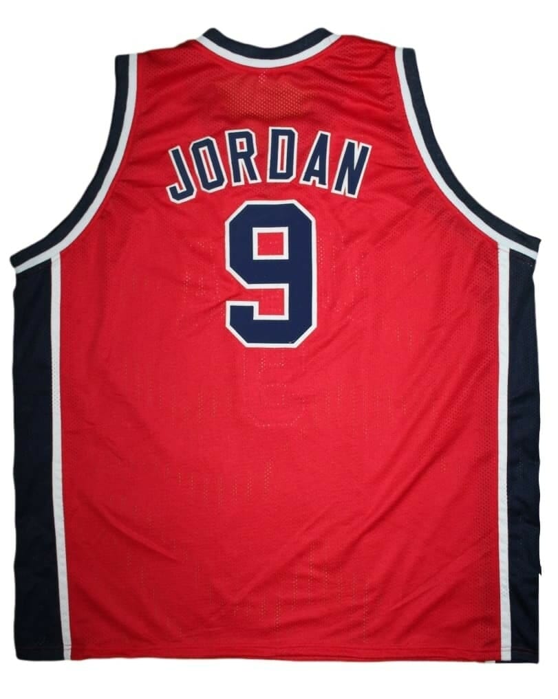 Michael Jordan #9 Team USA Basketball Jersey Red
