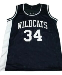 Alternative view of Len Bias #34 Northwestern Wildcats Basketball Jersey Navy Blue