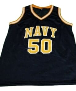 David Robinson #50 Navy New Basketball Jersey Navy Blue
