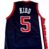 Jason Kidd #5 Team USA Basketball Jersey Navy Blue