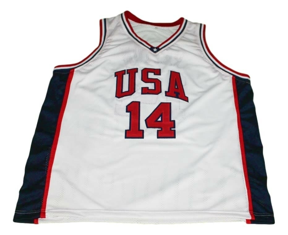 Gary Payton #14 Team USA Basketball Jersey White