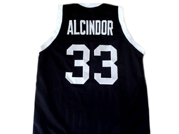 Alcindor #33 Power High School Abdul Jabbar Basketball Jersey Black