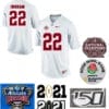 Alabama Crimson Tide #22 Mark Ingram Alabama Jersey Football White