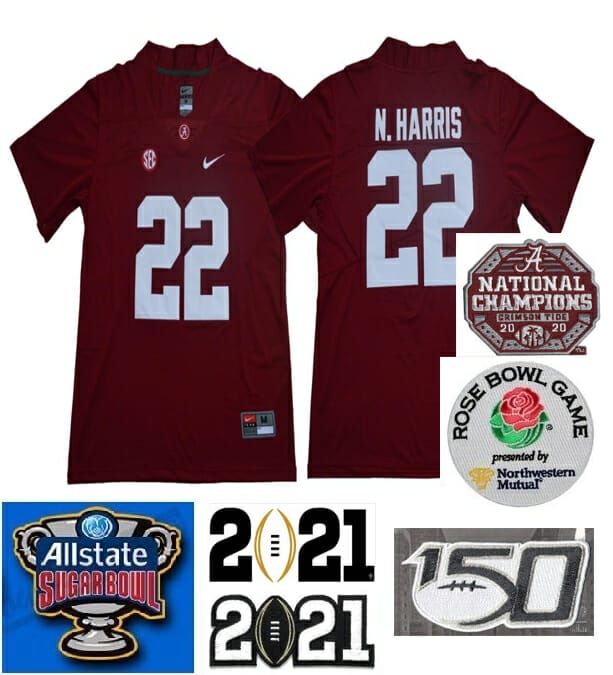 Alabama Crimson Tide #22 Najee Harris Jersey College Football Red