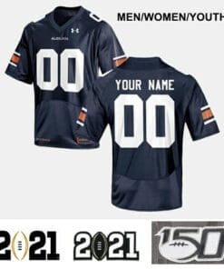 Auburn Jersey Custom Name and Number Football Jersey