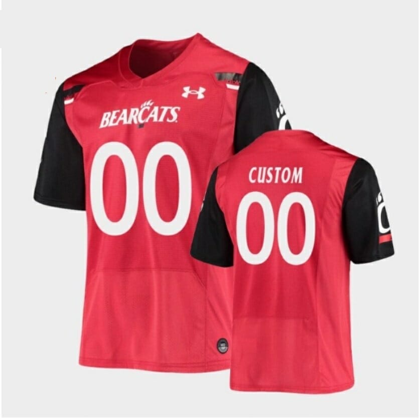 Custom Cincinnati Bearcats Football Jersey Name Number Red