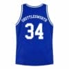 Shuttlesworth #34 Lincoln High School Ray Allen Basketball Jersey Blue
