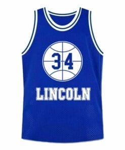 Shuttlesworth #34 Lincoln High School Ray Allen Basketball Jersey Blue
