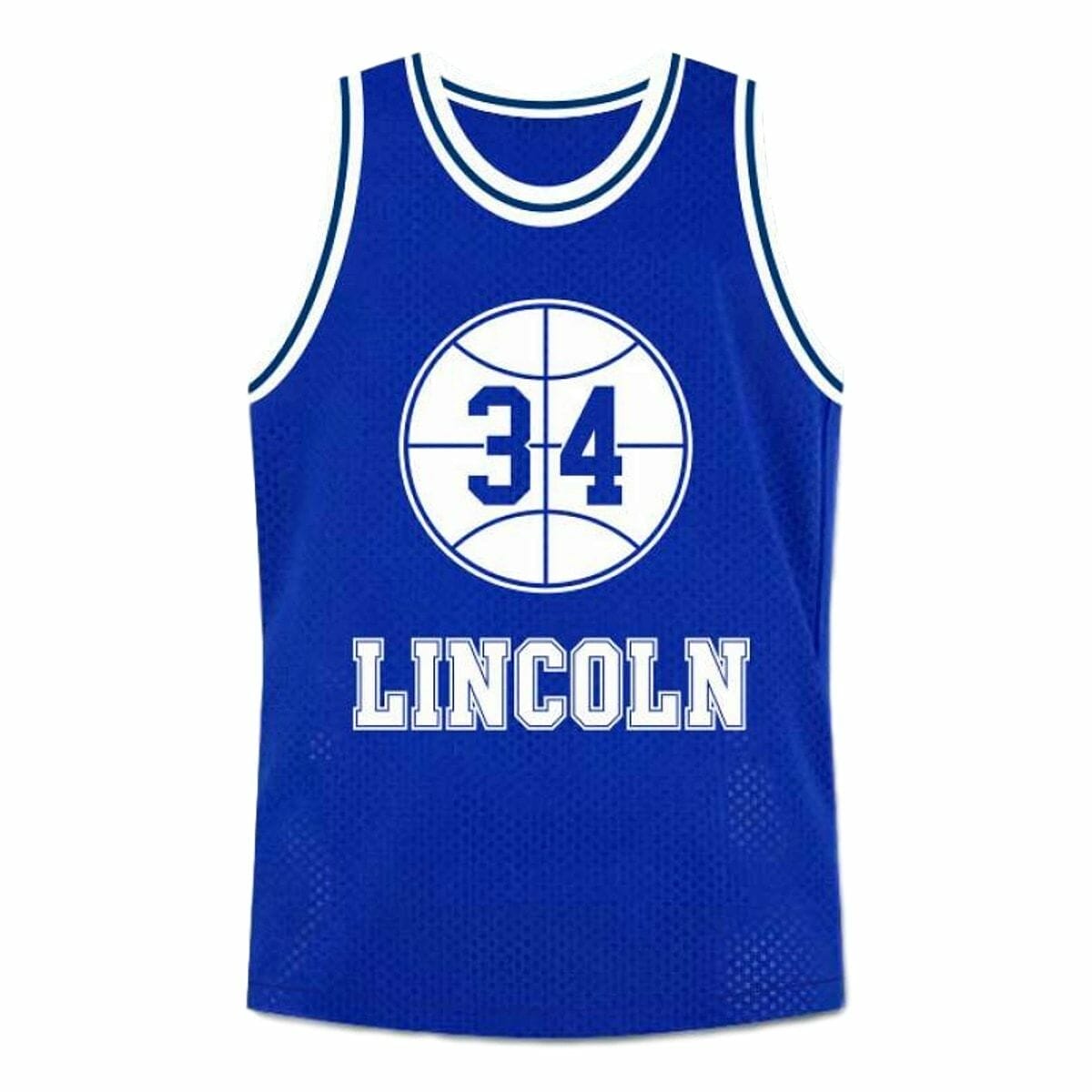 Shuttlesworth #34 Lincoln High School Ray Allen Basketball Jersey Blue