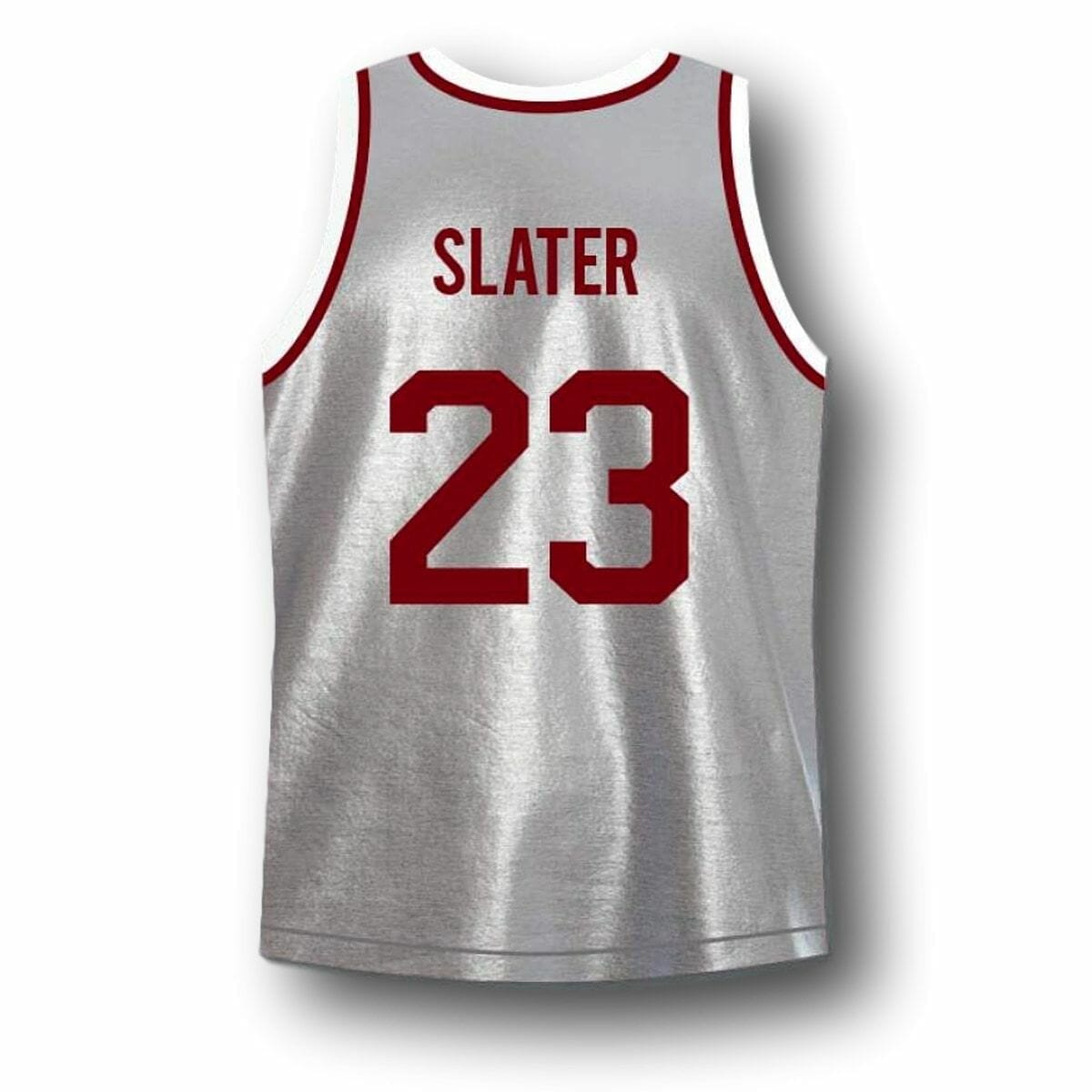 AC Slater #23 Bayside Saved By The Bell Basketball Jersey Grey