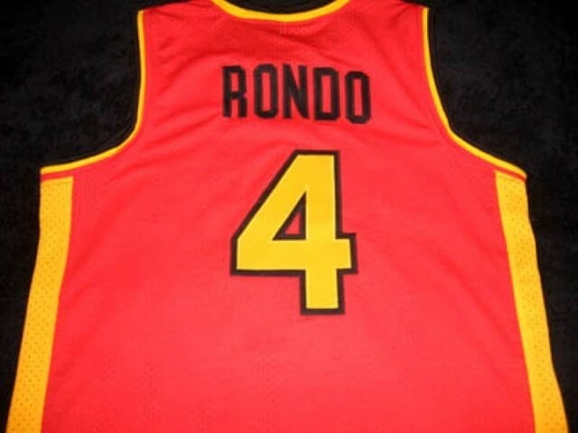 Rajon Rondo #4 Oak Hill High School Basketball Jersey Red