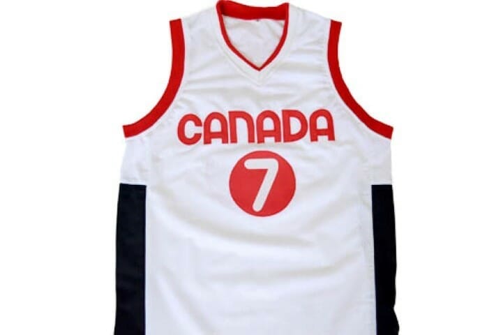 Steve Nash #7 Team Canada Basketball Jersey White