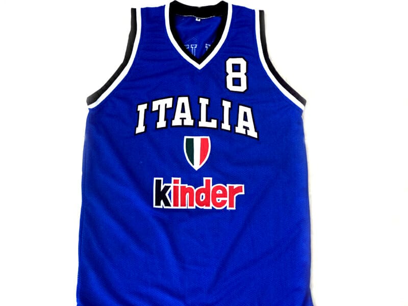 Danilo Gallinari #8 Italia New Basketball Jersey Blue - Image 2