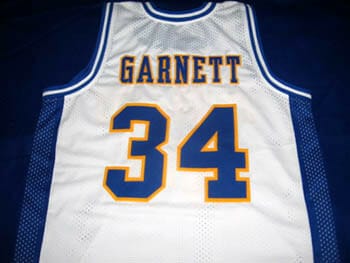 Kevin Garnett #34 Farragut High School Basketball Jersey White