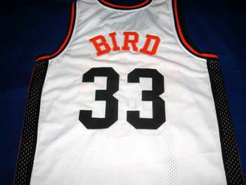 Larry Bird #33 Valley High School Basketball Jersey White