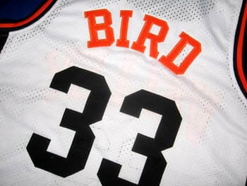 Larry Bird #33 Valley High School Basketball Jersey White - Image 3