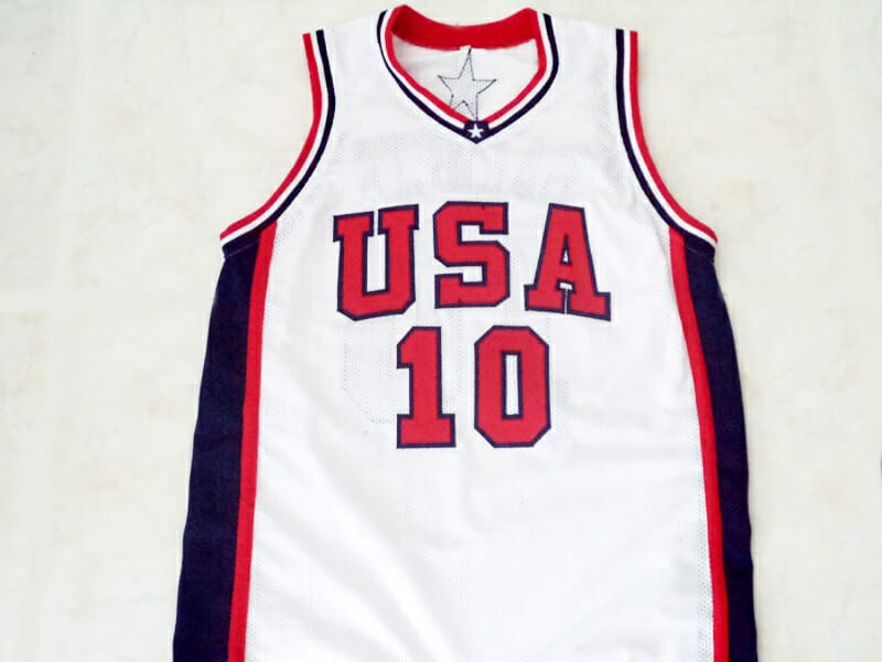 Kevin Garnett #10 Team USA New Basketball Jersey White - Image 2