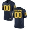 Michigan Wolverines Custom Jersey Blue College Football