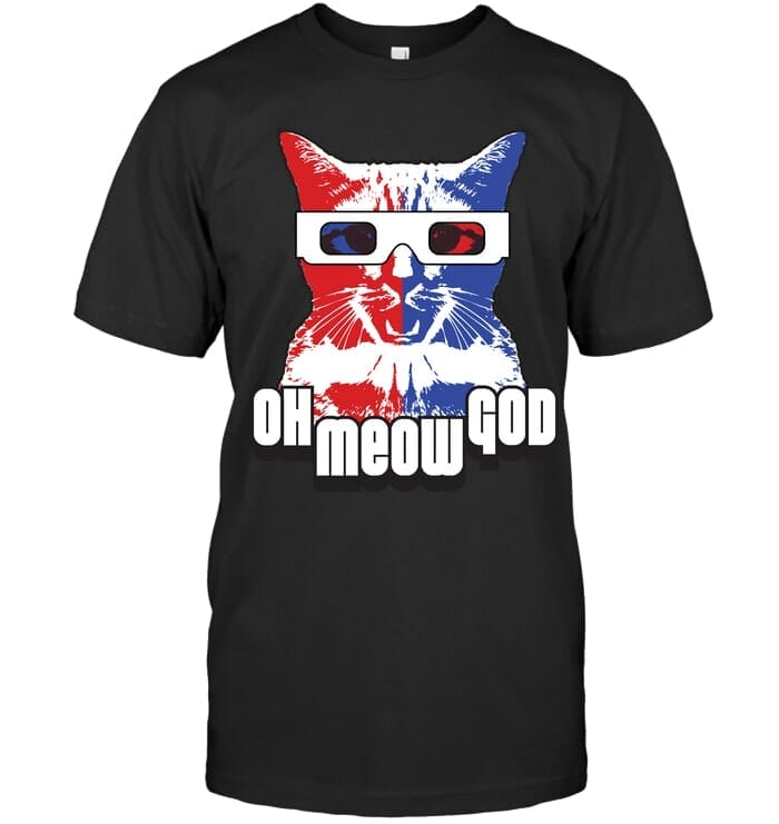 Oh Meow God T Shirt Unisex Short Sleeve Classic Tee