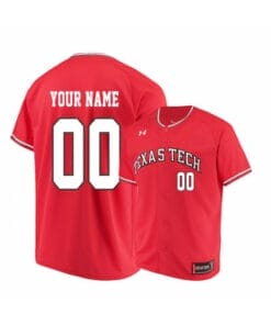 Under Armour Texas Tech Red Raiders Red Custom Baseball Jersey