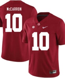 Alabama Crimson Tide #10 A.J McCarron College Football Jersey Red