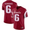 Arkansas Razorbacks #6 TJ Hammonds College Football Jersey Red