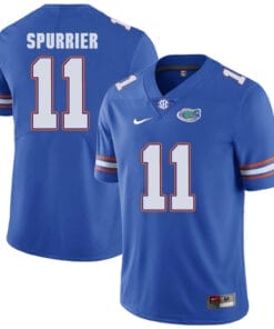 Florida Gators #11 Spurrier NCAA College Football Jersey Blue Logo Patch
