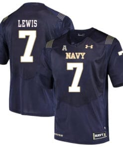 Navy Midshipmen #7 Garret Lewis NCAA College Football Jersey Stitched