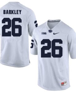 Penn State Nittany Lions #26 Saquon Barkley Football Jersey White