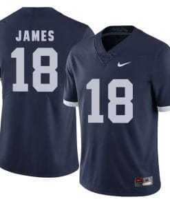Penn State Nittany Lions Jesse James Jersey #18 Football NCAA Jerseys Dark Blue