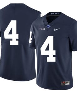 Penn State Nittany Lions NO NAME Jersey #4 Football NCAA Jerseys Dark Blue