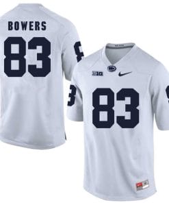 Penn State Nittany Lions Nick Bowers Jersey #83 Football NCAA Jerseys White
